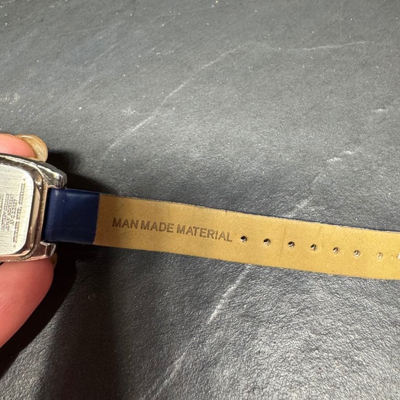 Y2K Disney Winnie the Pooh Watch Blue Strap Crystal Bezel SII MU2202 Japan Movt main image 6